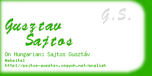 gusztav sajtos business card